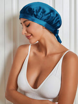 [Verde Acqua] SilkSilky-IT Cuffia di seta 001