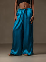 [Verde Acqua] SilkSilky-IT Pantaloni da donna 001
