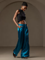 [Verde Acqua] SilkSilky-IT Pantaloni da donna 006
