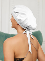 [Bianco] SilkSilky-IT Cuffia di seta 002