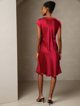 [Vino] SilkSilky-IT Cap Sleeve V Neck Vestiti da donna 002