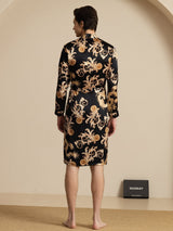 [Drago Nero] SilkSilky-IT Long Sleeve Vestaglia da uomo 002
