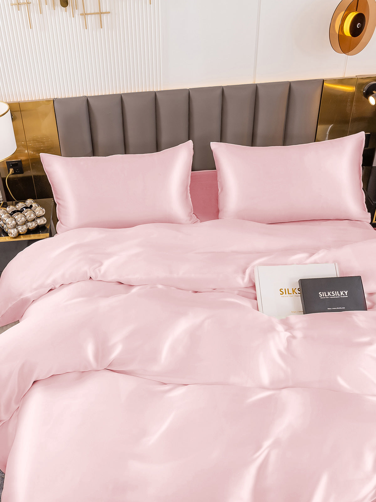[Rosa] SilkSilky-IT 19Momme Seta pura Bedding Set 004