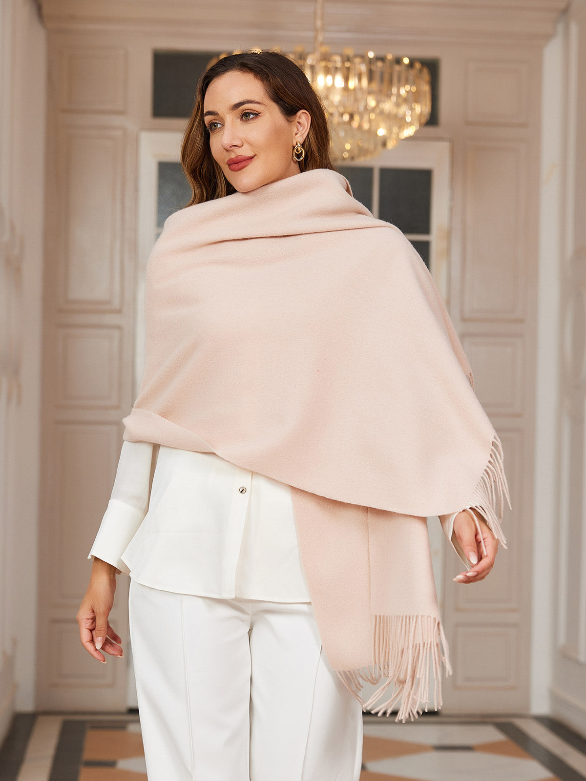 [Beige] SilkSilky-IT Lana Scarf 002