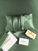 [Verde Grigiastro] SilkSilky-IT 30Momme Federa 005