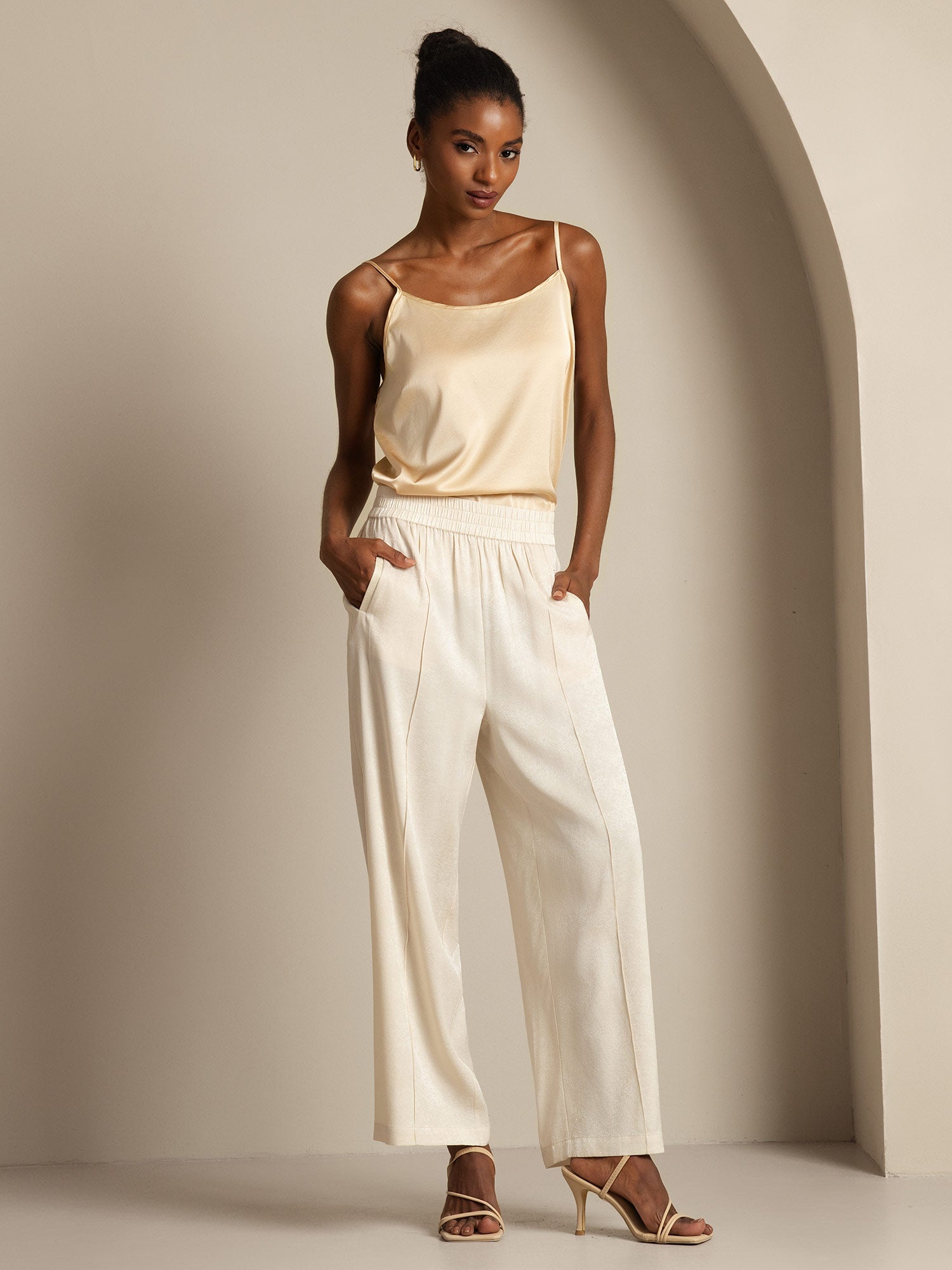 [Champagne] SilkSilky-IT 19Momme Seta Camisoles 008