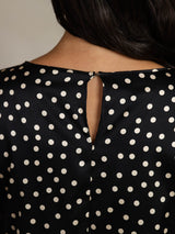 [Pois] SilkSilky-IT 19Momme Seta Bell Sleeve Blouse 005