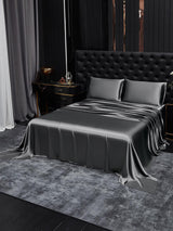 [Grigio Scuro] SilkSilky-IT 19Momme Set di biancheria da letto 001