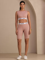 [Rosa] SilkSilky-IT Sleeveless Crew Neck Women's Outfit Sets 005