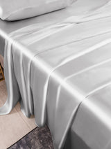 [Argento] SilkSilky-IT 25Momme Set di biancheria da letto 003