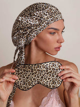 SilkSilky-IT Seta pura Sleep Cap Leopardo 005