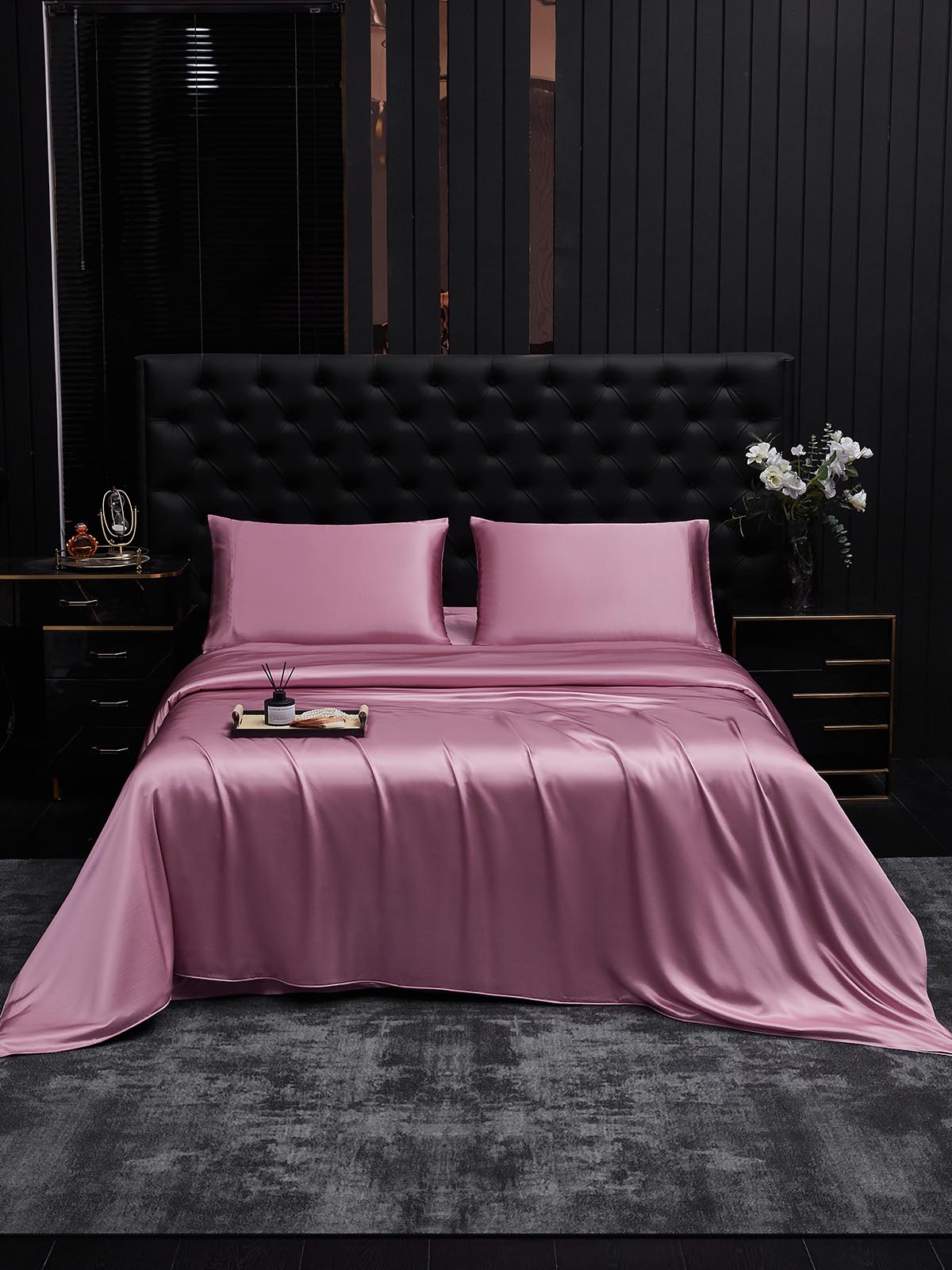 [Orchidea Malva] SilkSilky-IT 22Momme Seta pura Bedding Set 001