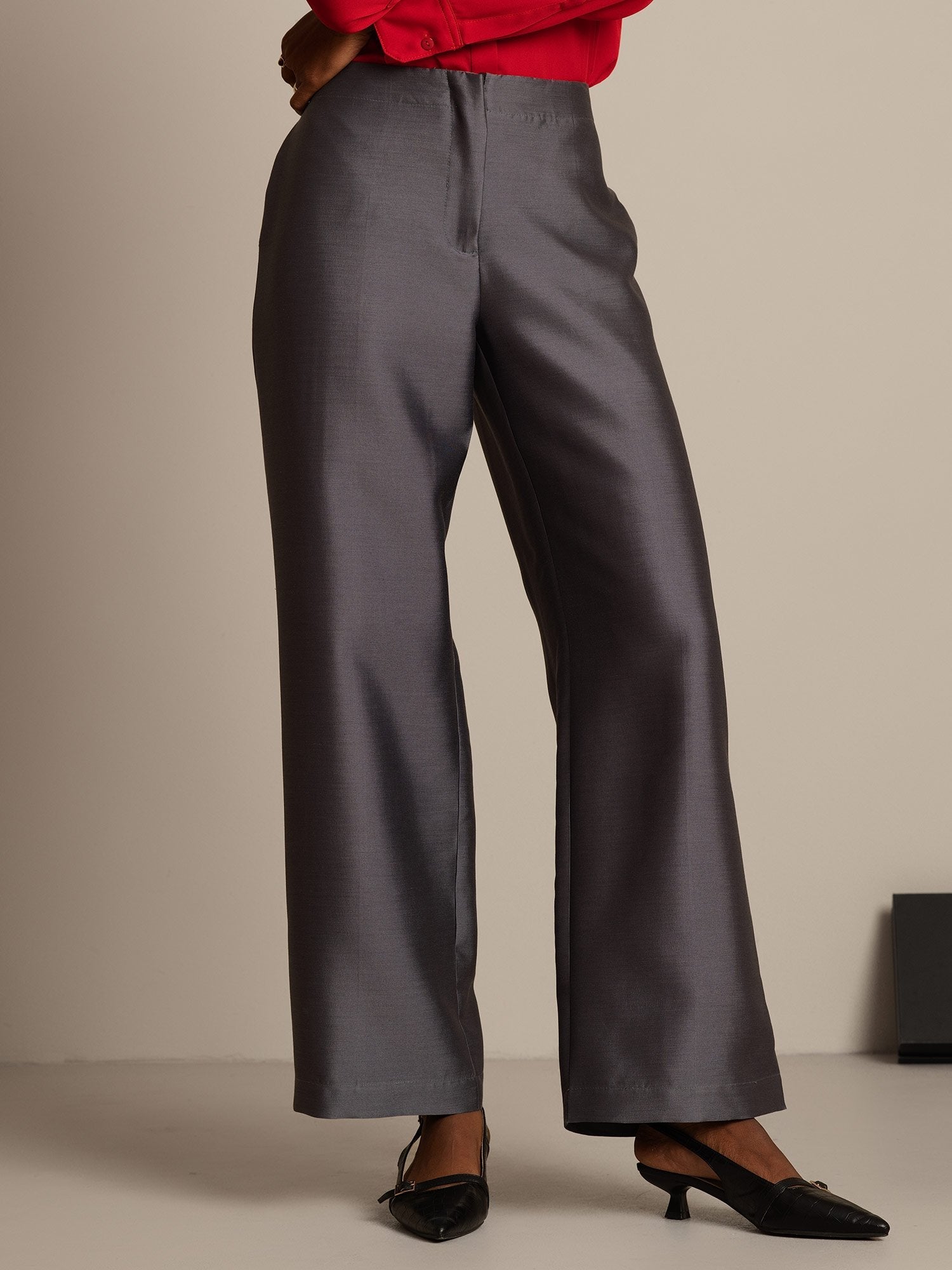 [Grigio] SilkSilky-IT 32Momme Seta Womens Pants 006,