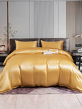 SilkSilky IT 22Momme Seta pura Bedding Set Champagne 001