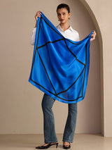 [Quadrato Blu] SilkSilky-IT Sciarpa 005