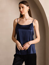 [Blu Scuro] SilkSilky-IT Spaghetti Strap Cami 001
