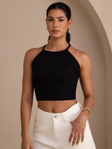 [Nero] SilkSilky-IT Sleeveless Crew Neck Cami 001