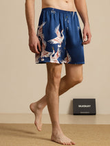 [Blu Scuro] SilkSilky-IT Mens Sleep Bottoms 001
