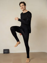 [Nero] SilkSilky-IT Long Sleeve Round Neck Intimo Lungo Uomo 002