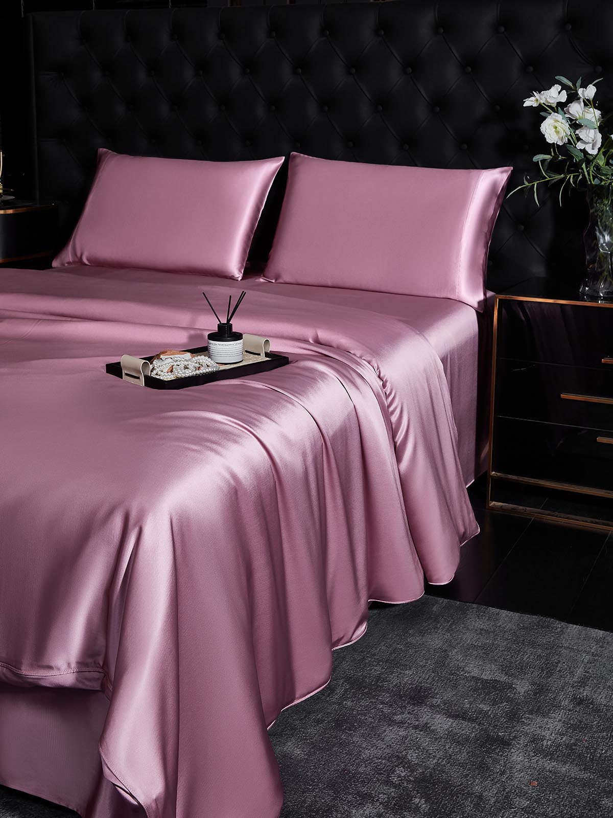 [Orchidea Malva] SilkSilky-IT 22Momme Seta pura Bedding Set 002
