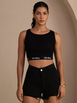 [Nero] SilkSilky-IT Sleeveless Crew Neck Cami 005