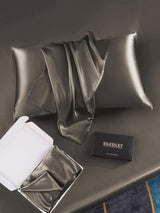 [Grigio Scuro] SilkSilky-IT 30Momme Seta pura Pillowcase 005