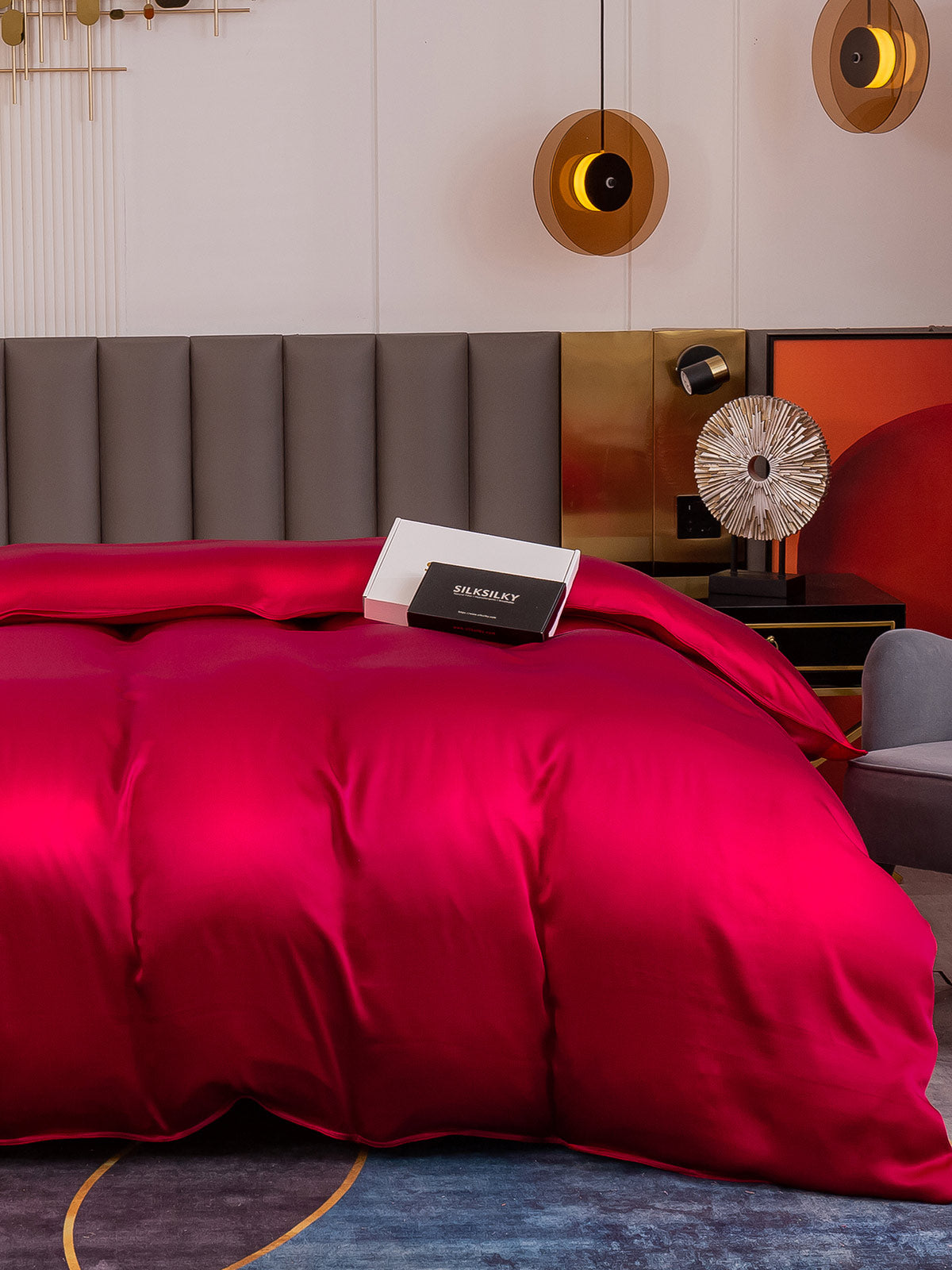 [Vino] SilkSilky-IT 19Momme Seta pura Duvet Cover 003