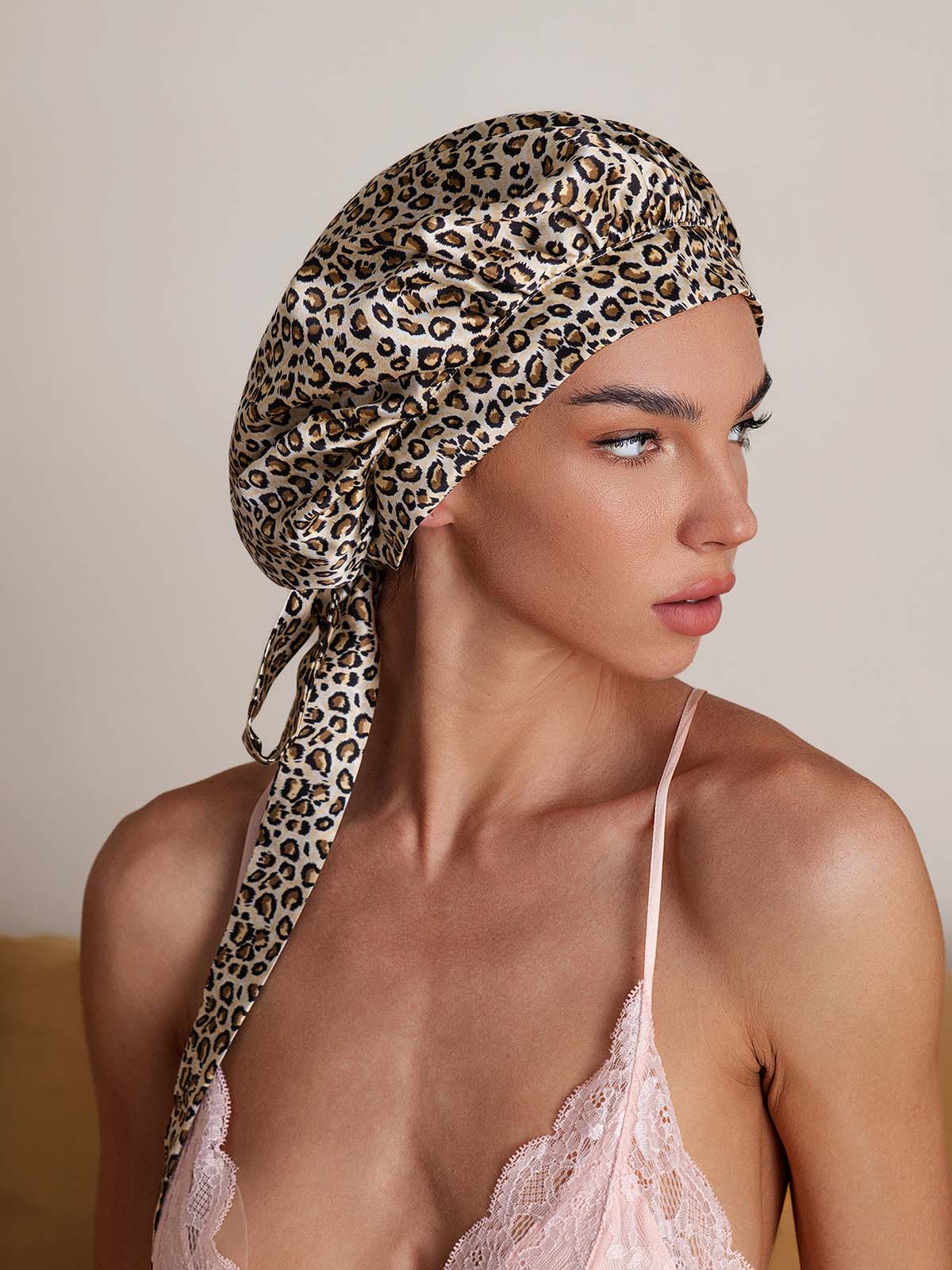 [Leopardo] SilkSilky-IT Seta pura Sleep Cap 005,