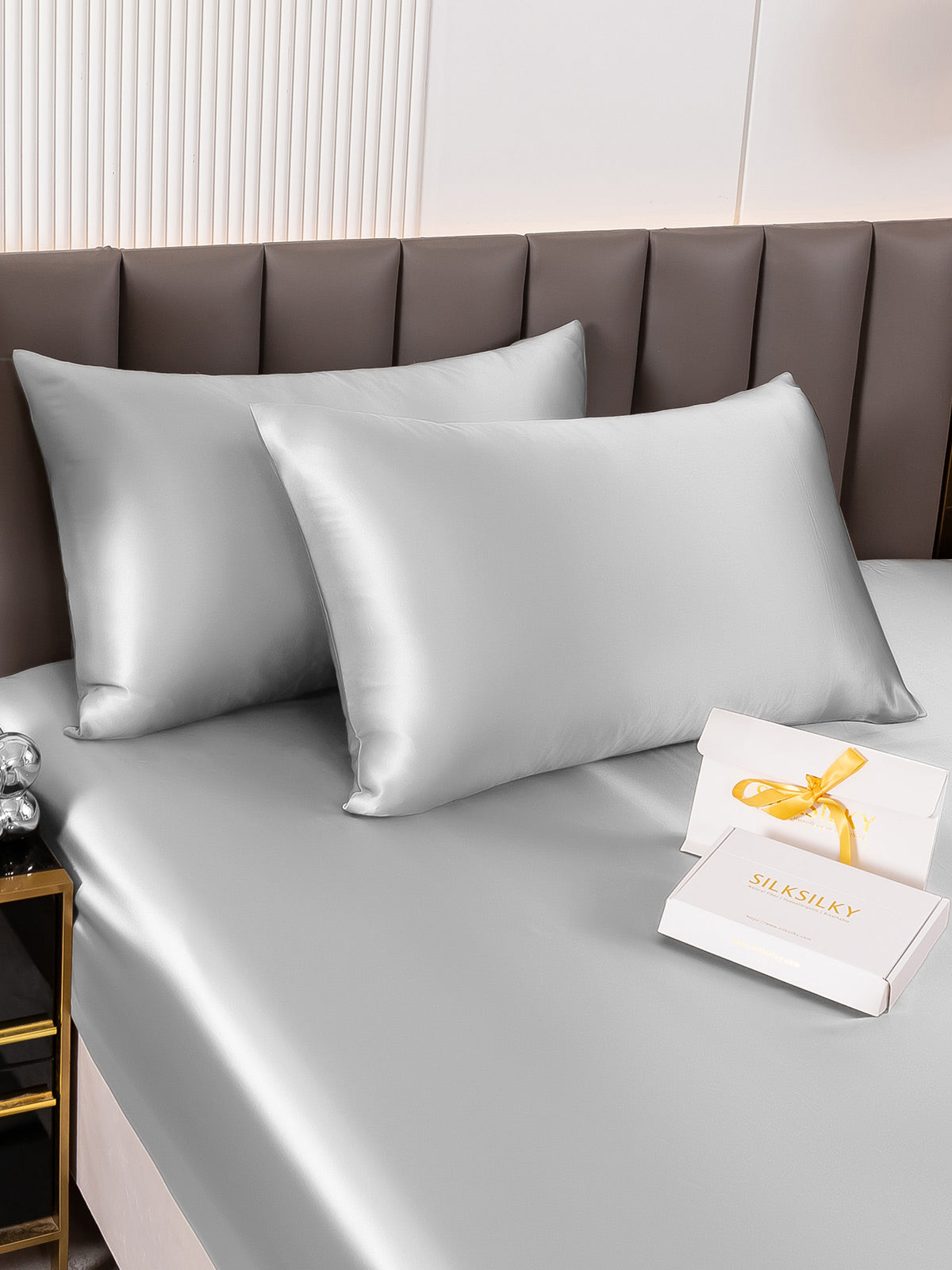 [Argento] SilkSilky-IT 19Momme Seta pura Pillowcase 003