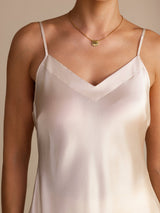 [Beige] SilkSilky-IT Sleeveless V Neck Cami 004