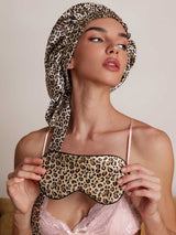SilkSilky-IT Seta pura Sleep Cap Leopardo 004