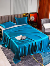 [Verde Acqua] SilkSilky-IT 22Momme Set di biancheria da letto 002