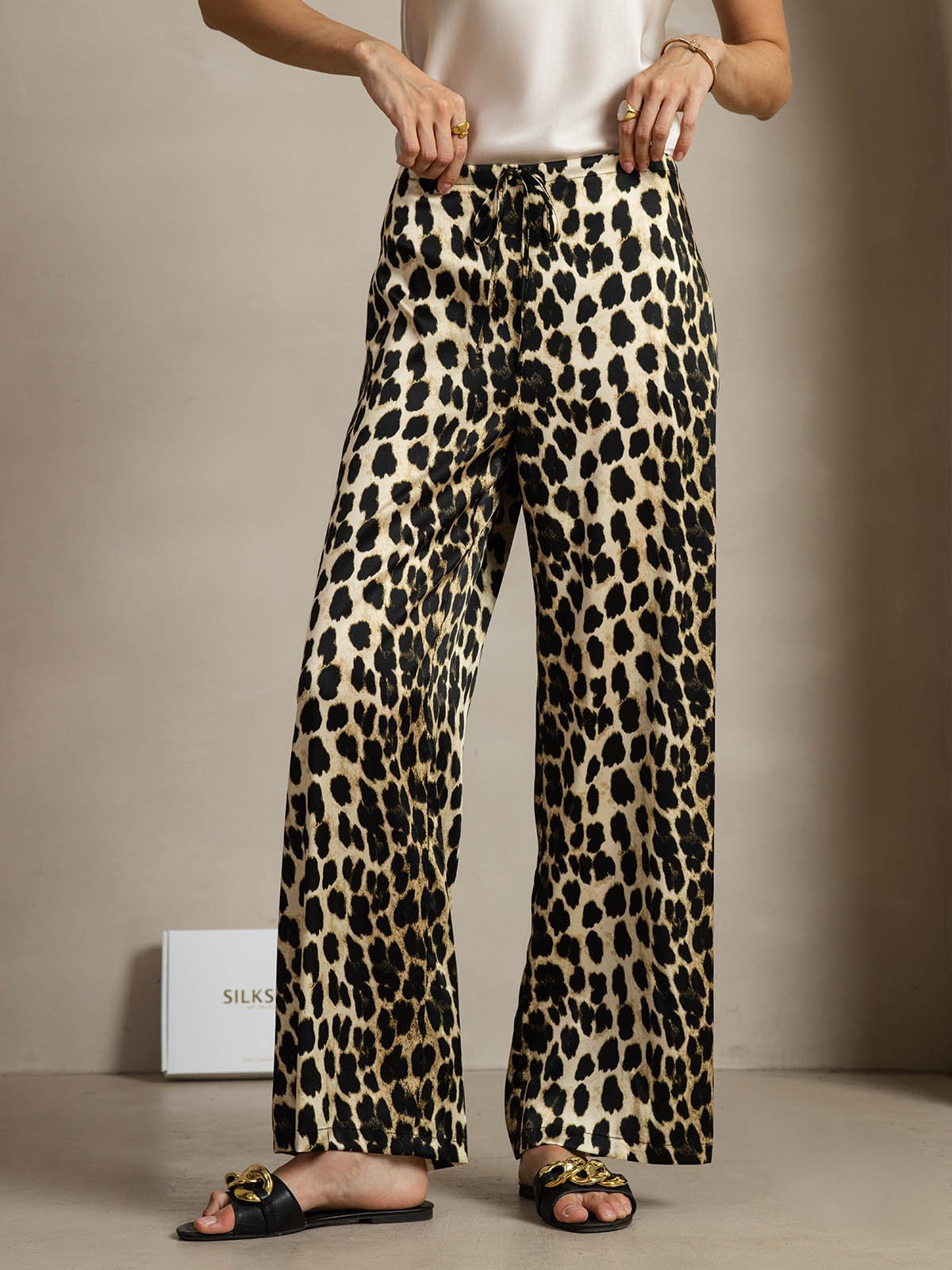 [Leopardo] SilkSilky-IT 19Momme Seta Womens Pants 001