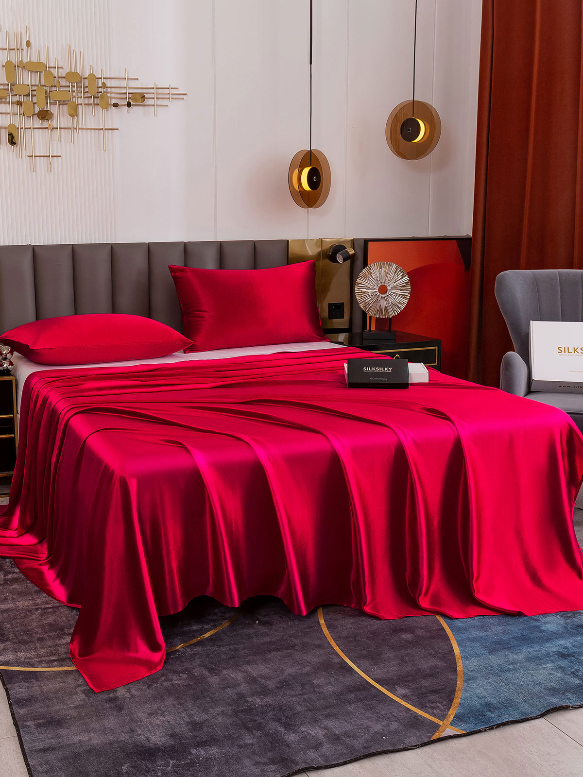 [Vino] SilkSilky-IT 19Momme Seta pura Bedding Set 002
