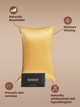 [Champagne] SilkSilky-IT 22Momme Seta pura Pillowcase 002