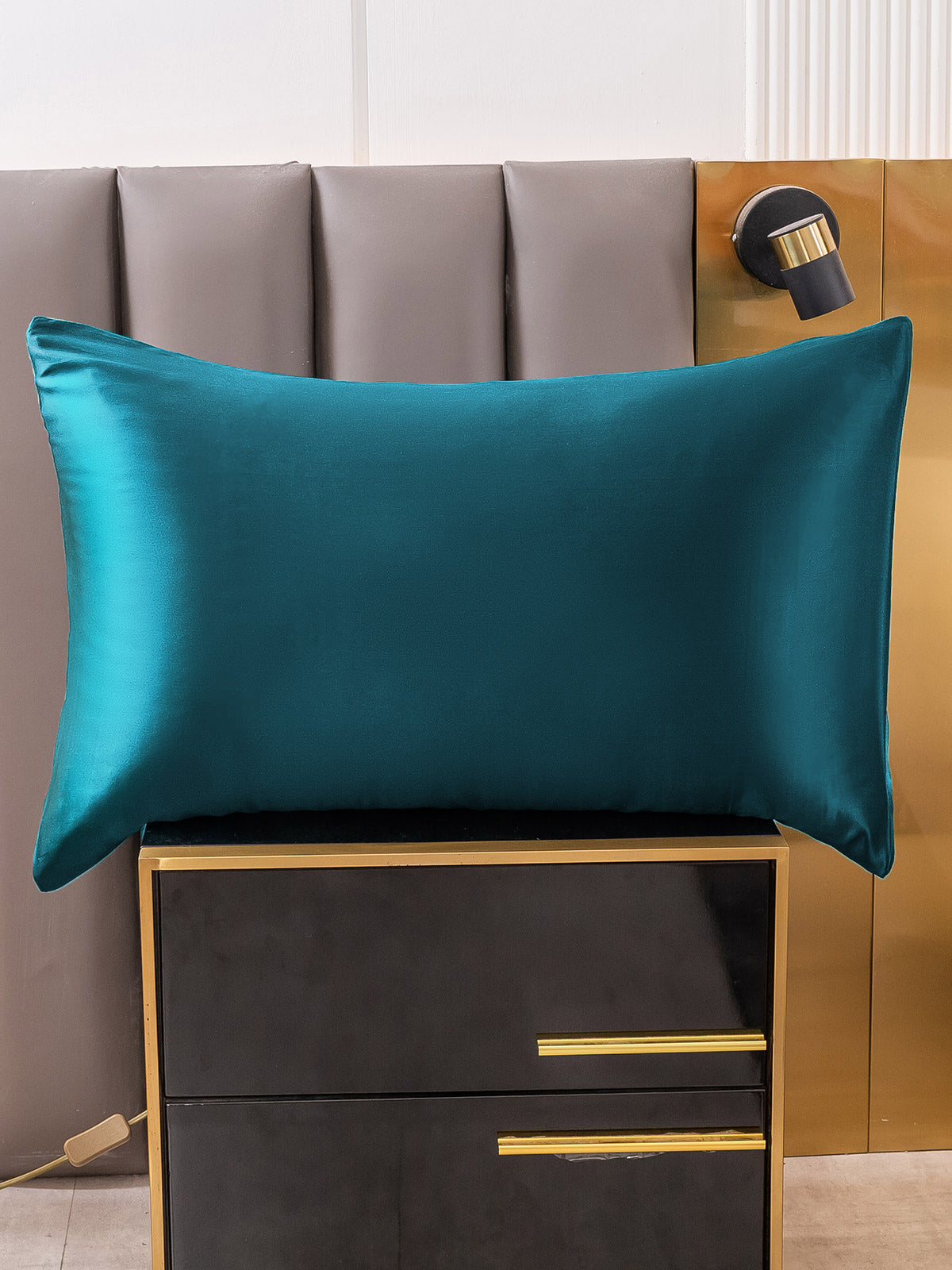 [Verde Acqua] SilkSilky-IT 22Momme Seta pura Pillowcase 003
