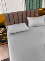 [Argento] SilkSilky-IT 25Momme Set di biancheria da letto 005