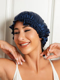 SilkSilky-IT Seta pura Sleep Cap BluAcuro 002