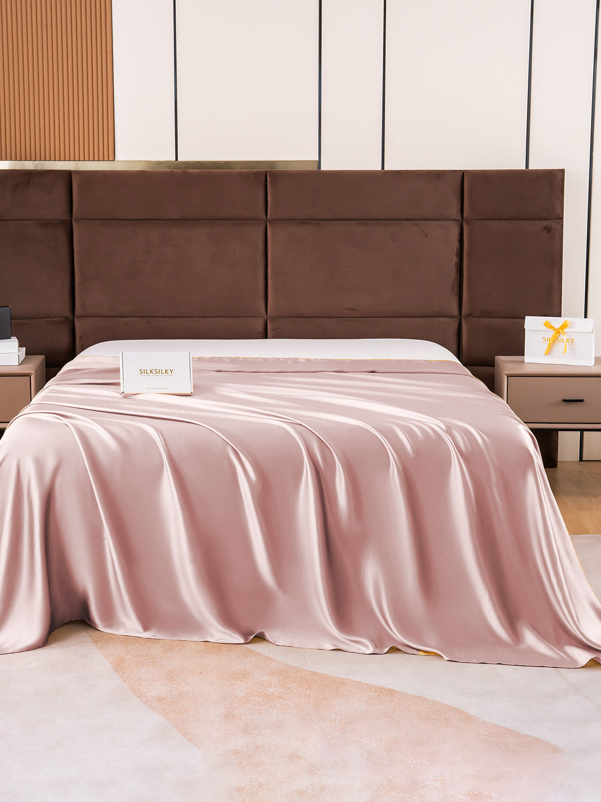 [Malva Pallido] SilkSilky-IT 19Momme Seta pura Sheet 002