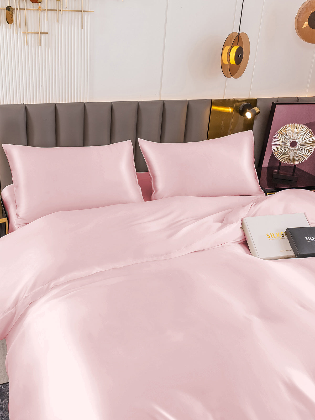 [Rosa] SilkSilky-IT 19Momme Seta pura Bedding Set 003