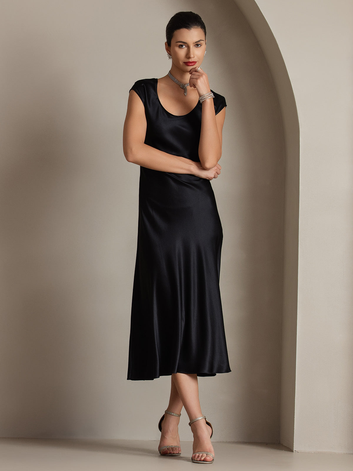 [Nero] SilkSilky-IT 19Momme Seta Dress 007