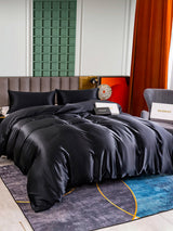 [Nero] SilkSilky-IT 25Momme Set di biancheria da letto 003