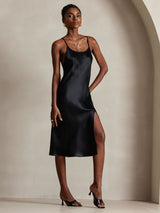 [Nero] SilkSilky-IT Sleeveless Vestiti da donna 004