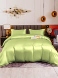 SilkSilky IT 19Momme Seta pura Bedding Set MentaVerde 002