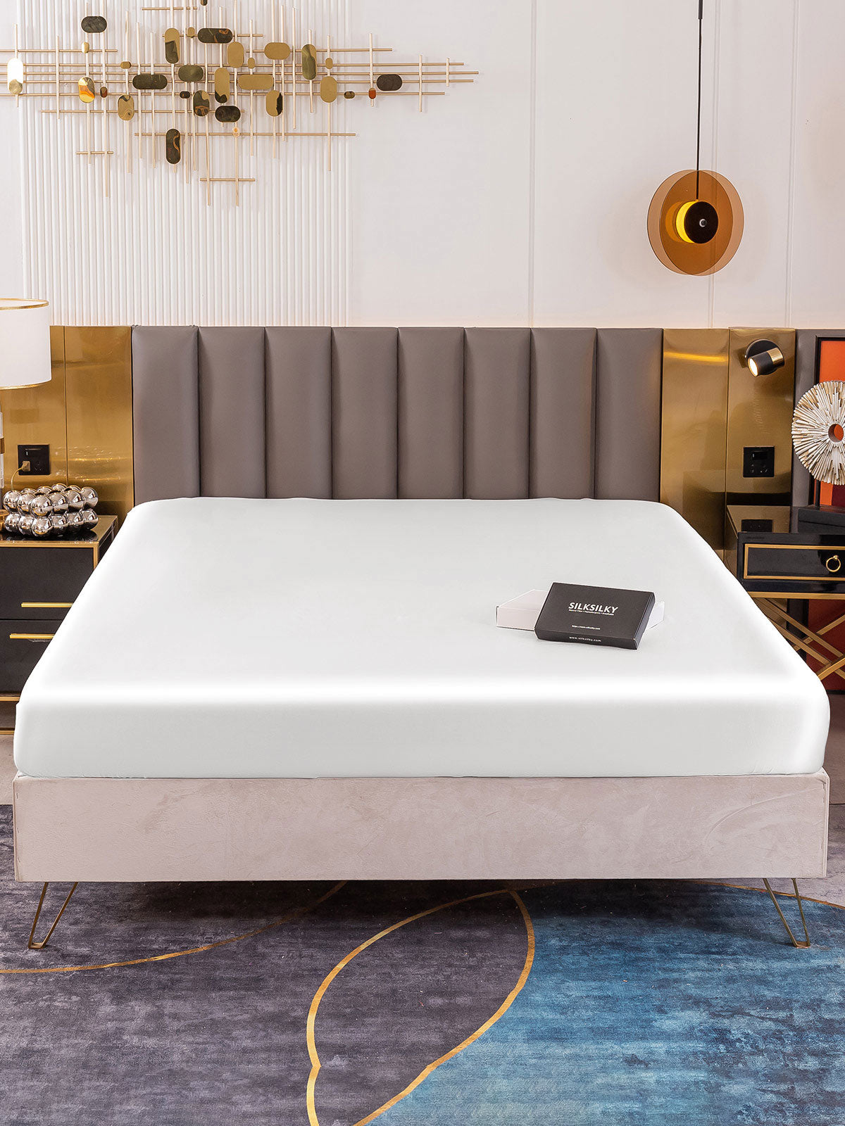 [Bianco] SilkSilky-IT 19Momme Seta pura Sheet 002
