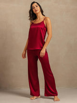 [Vino] SilkSilky-IT 19Momme Tirantes Finos Scollo A Coppa Set di Bretelle 006