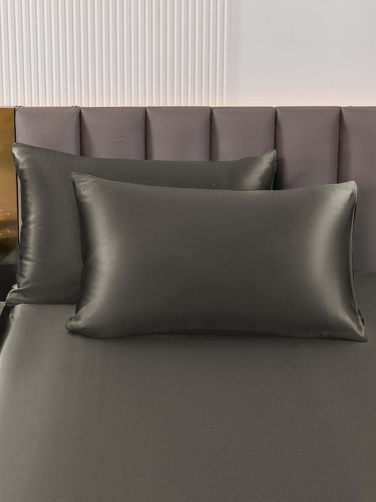[Grigio Scuro] SilkSilky-IT 22Momme Seta pura Pillowcase 001
