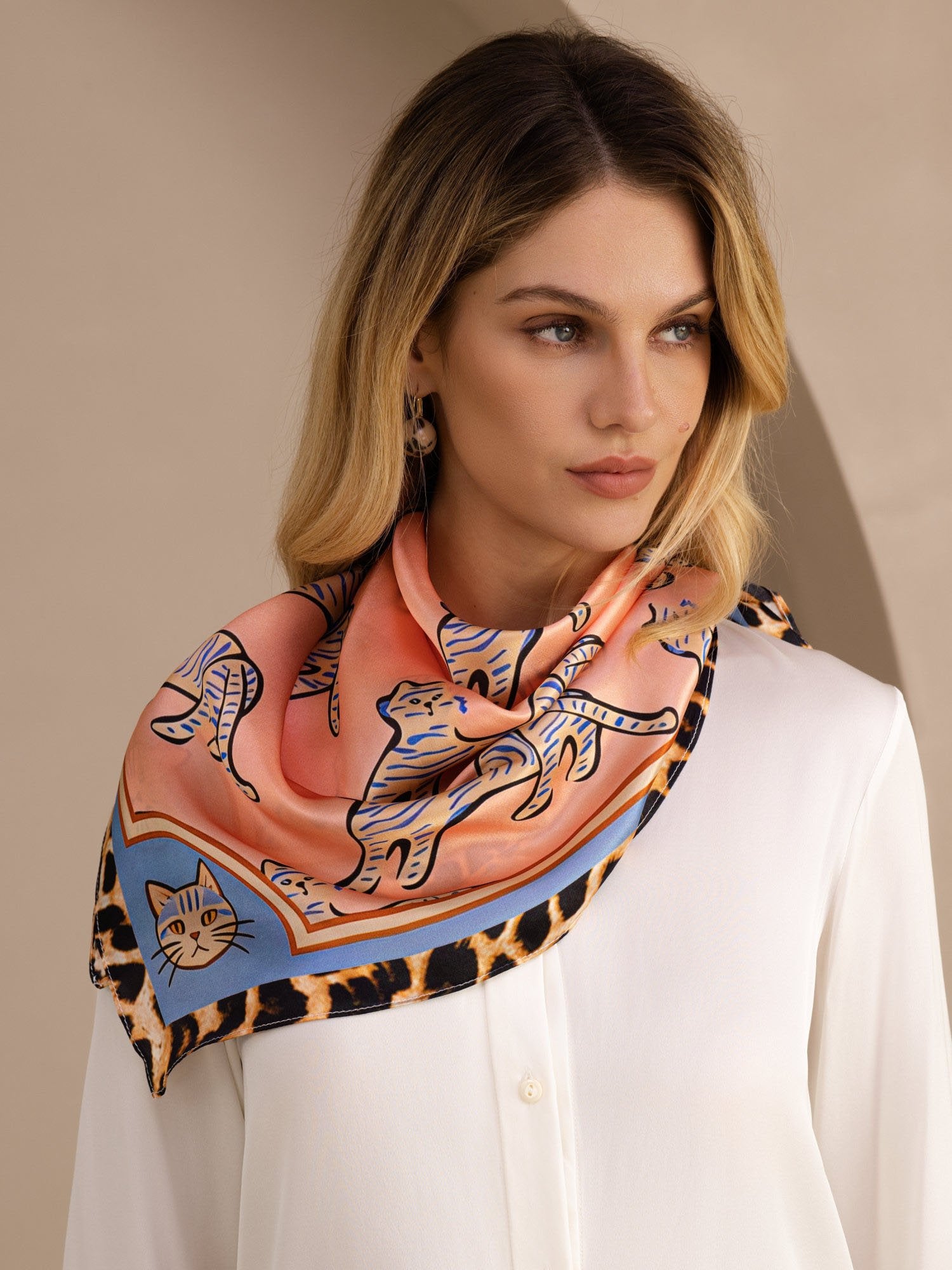 [Gatto Rosa] SilkSilky-IT Scarf 002