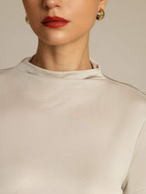 [Grigio] SilkSilky-IT Short Sleeve Magliette donna 004