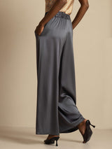 [GrigioScuro] SilkSilky-IT 19Momme Womens Pants 002